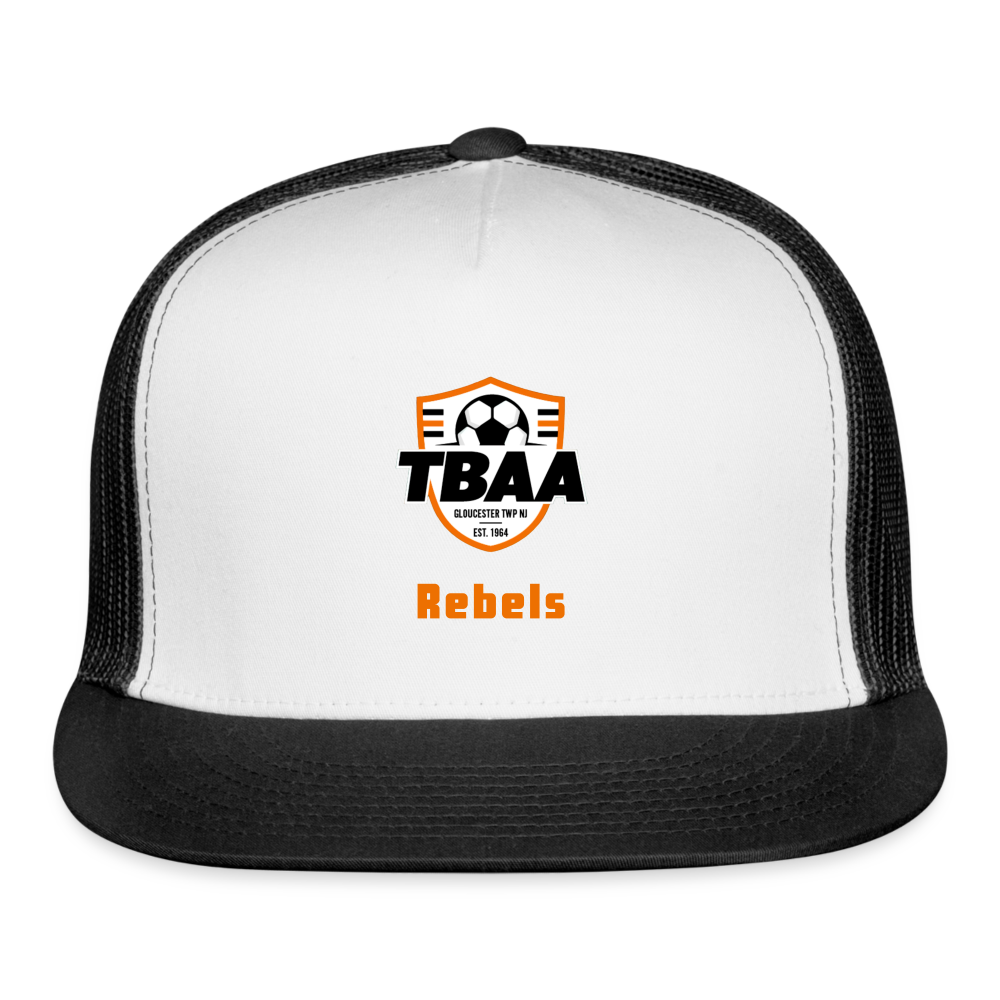 TBAA Rebels Trucker Cap - white/black