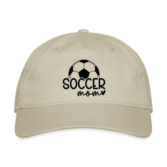 Soccer Mom - Organic Baseball Cap - khaki