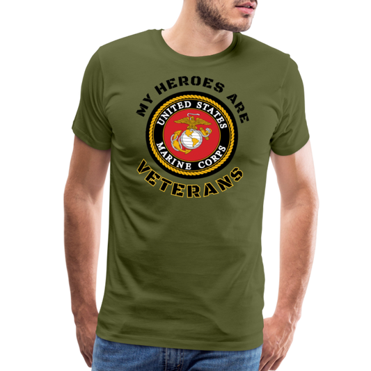 My USMC Hero: Men's Premium T-Shirt - olive green