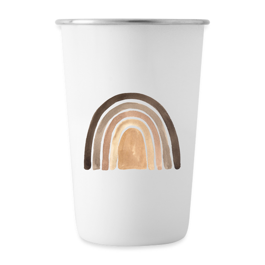 Shades of Melanin - Stainless Steel Pint Cup - white