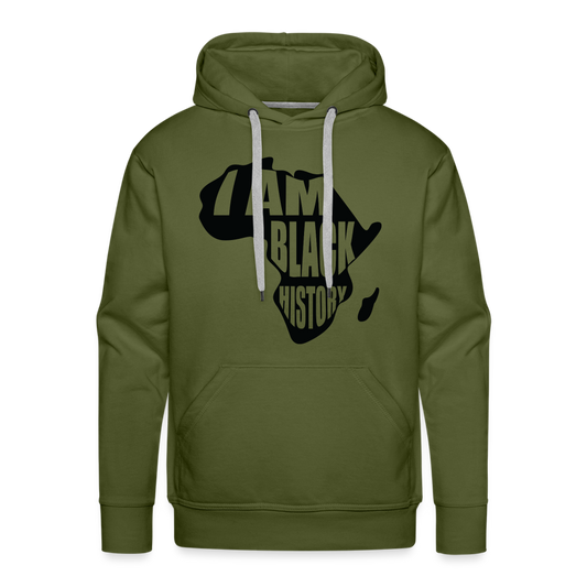 I am Black History - Men’s Premium Hoodie - olive green