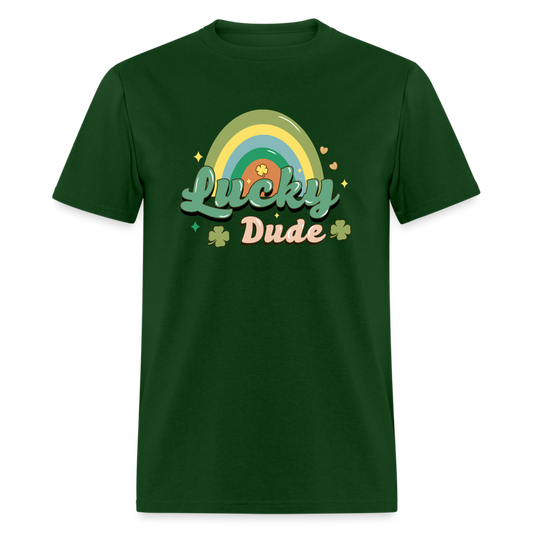Lucky Dude - Unisex Classic T-Shirt - forest green