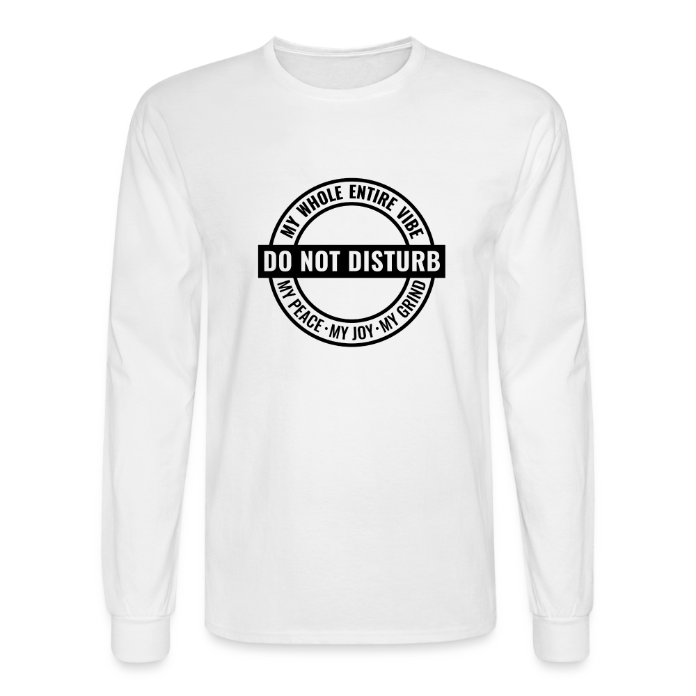 DO NOT DISTURB - Men's Long Sleeve T-Shirt - white