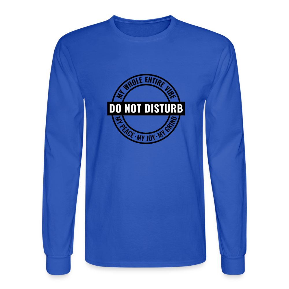 DO NOT DISTURB - Men's Long Sleeve T-Shirt - royal blue
