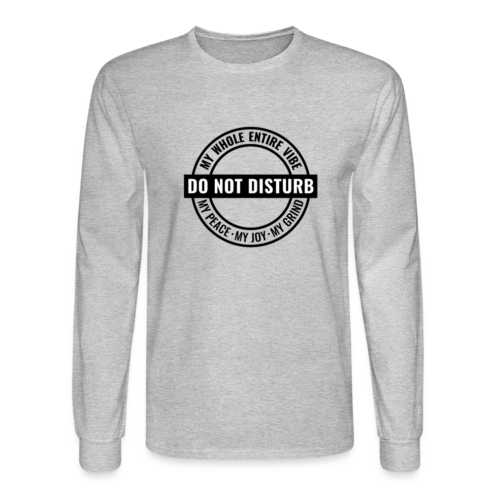 DO NOT DISTURB - Men's Long Sleeve T-Shirt - heather gray