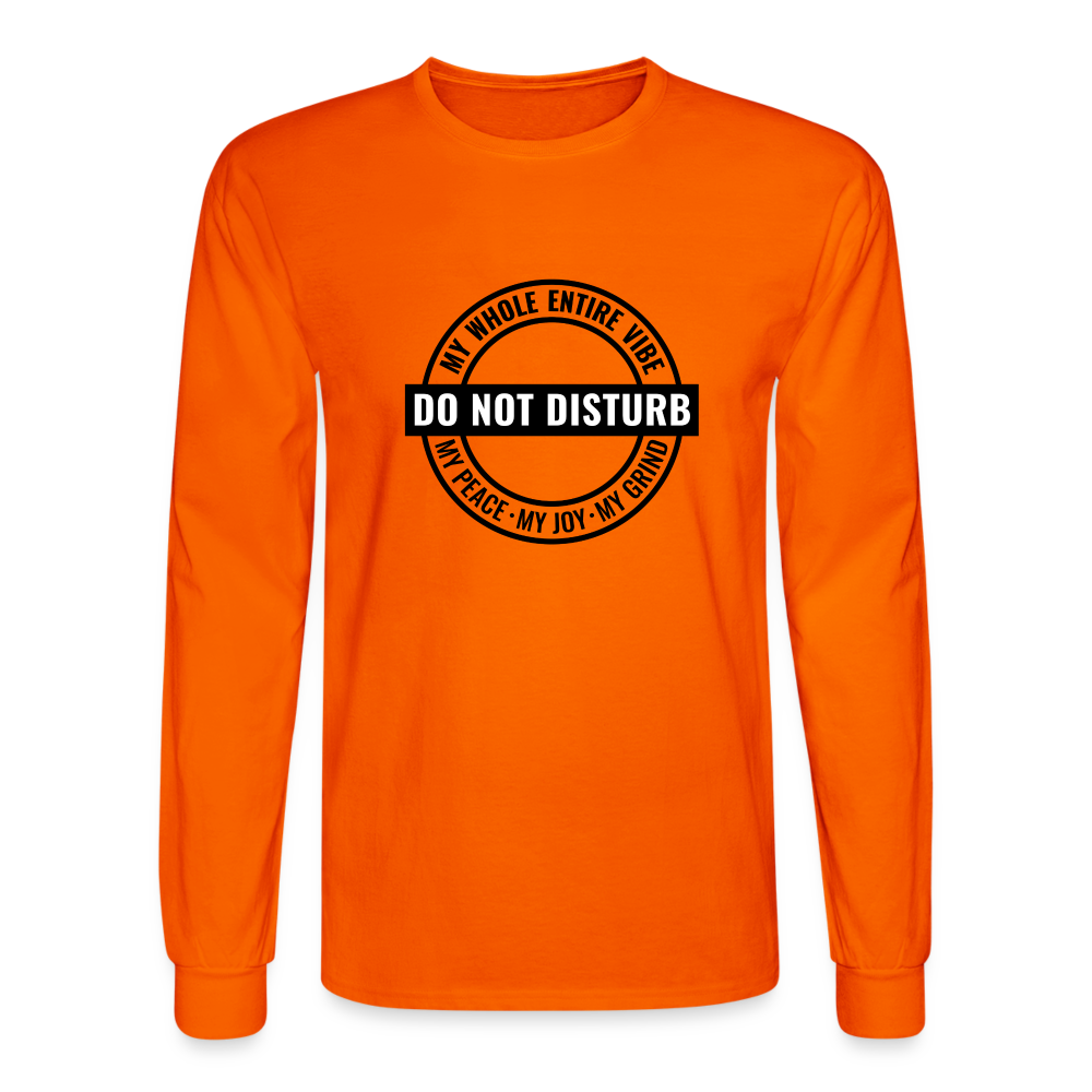 DO NOT DISTURB - Men's Long Sleeve T-Shirt - orange