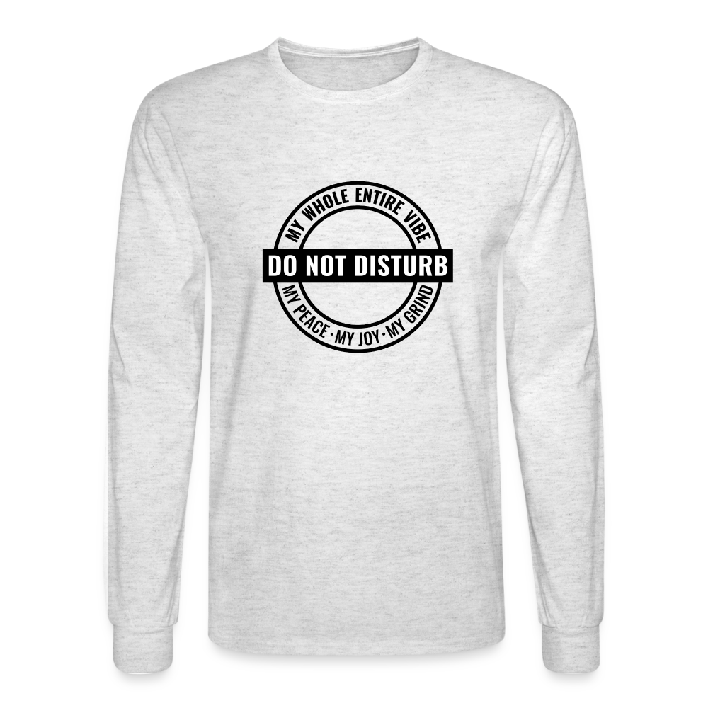 DO NOT DISTURB - Men's Long Sleeve T-Shirt - light heather gray