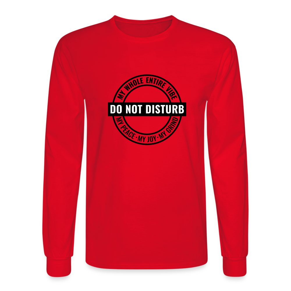 DO NOT DISTURB - Men's Long Sleeve T-Shirt - red