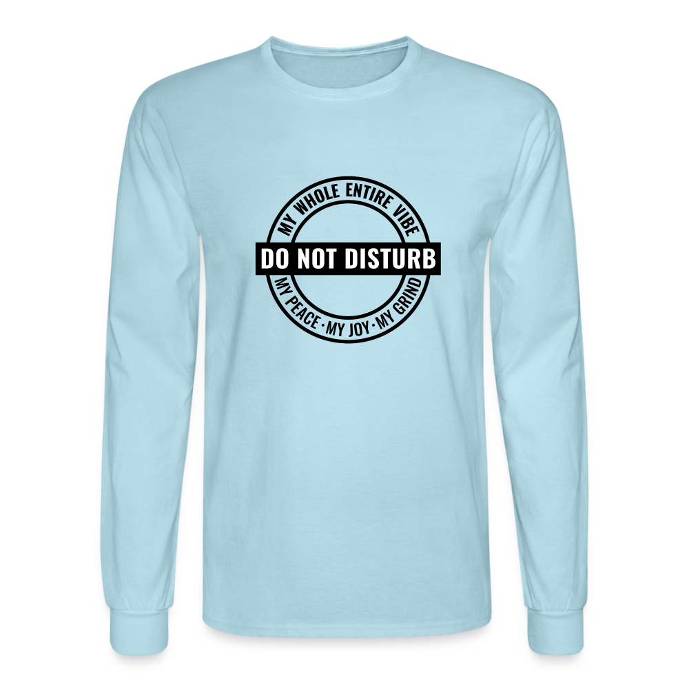 DO NOT DISTURB - Men's Long Sleeve T-Shirt - powder blue