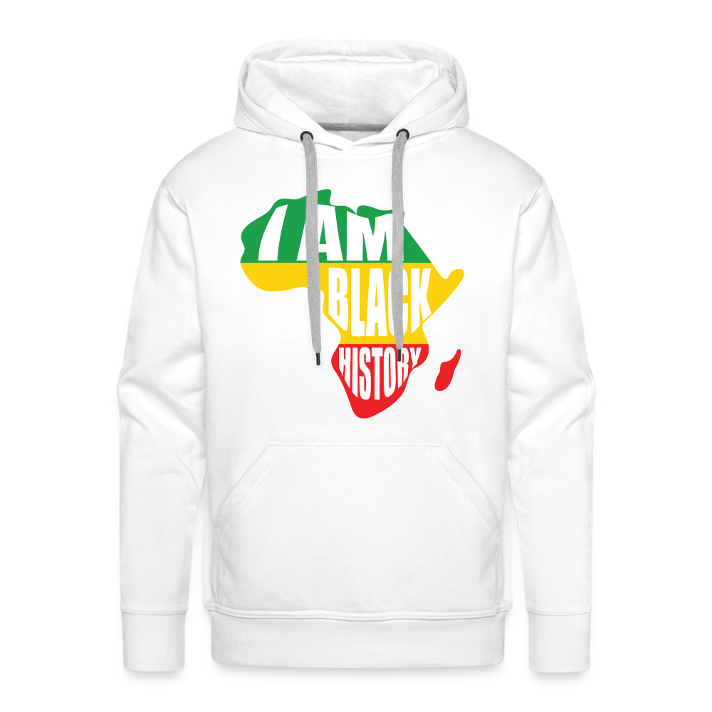 I Am Black History (color) - Men’s Premium Hoodie - white