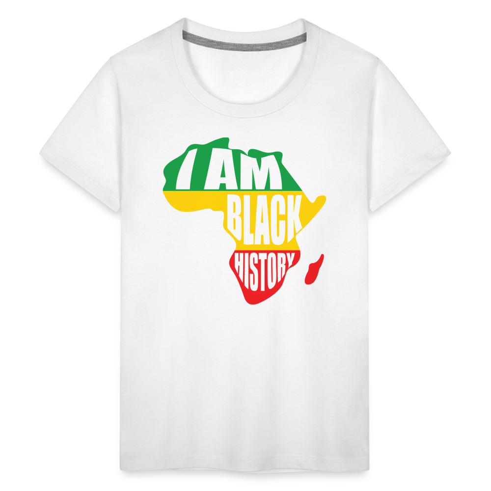 I Am Black History (color) - Kids' Premium T-Shirt - white