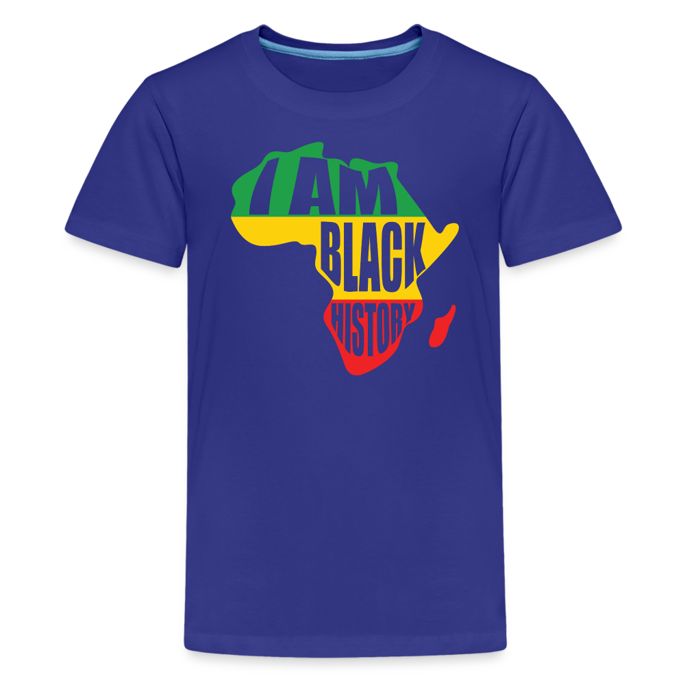 I Am Black History (color) - Kids' Premium T-Shirt - royal blue