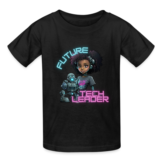 Future Tech Leader - Gildan Ultra Cotton Youth T-Shirt - black