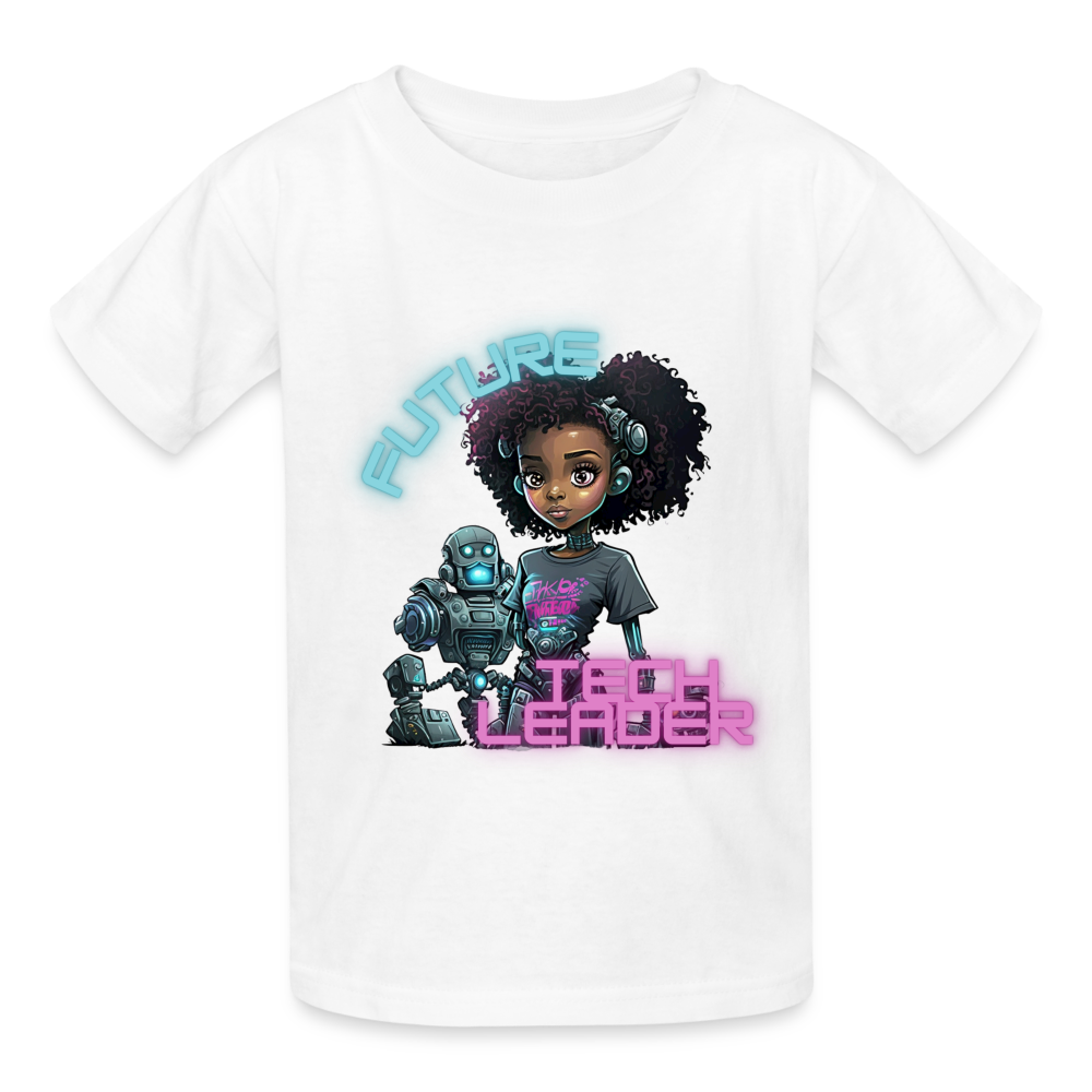 Future Tech Leader - Hanes Youth Tagless T-Shirt - white