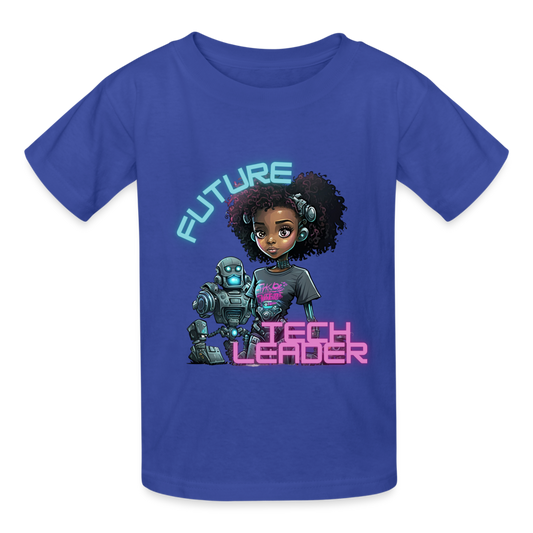 Future Tech Leader - Hanes Youth Tagless T-Shirt - royal blue