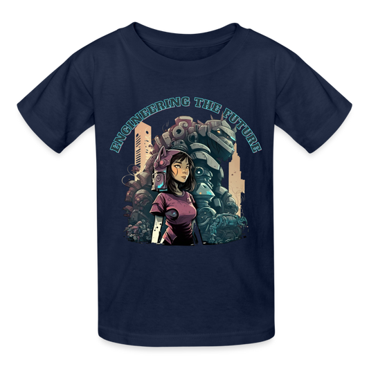 Engineering the Future - Gildan Ultra Cotton Youth T-Shirt - navy