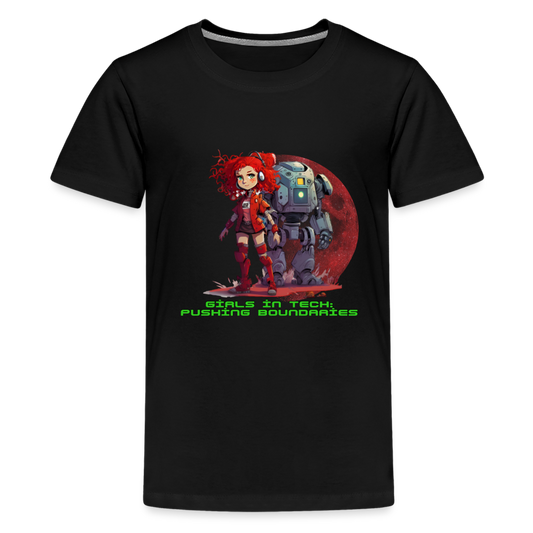 Pushing Boundaries - Kids' Premium T-Shirt - black