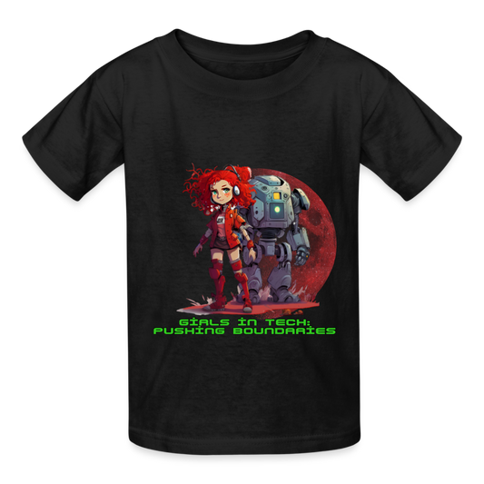 Pushing Boundaries - Gildan Ultra Cotton Youth T-Shirt - black