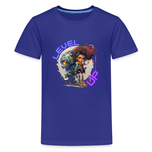 LEVEL UP - Kids' Premium T-Shirt - royal blue