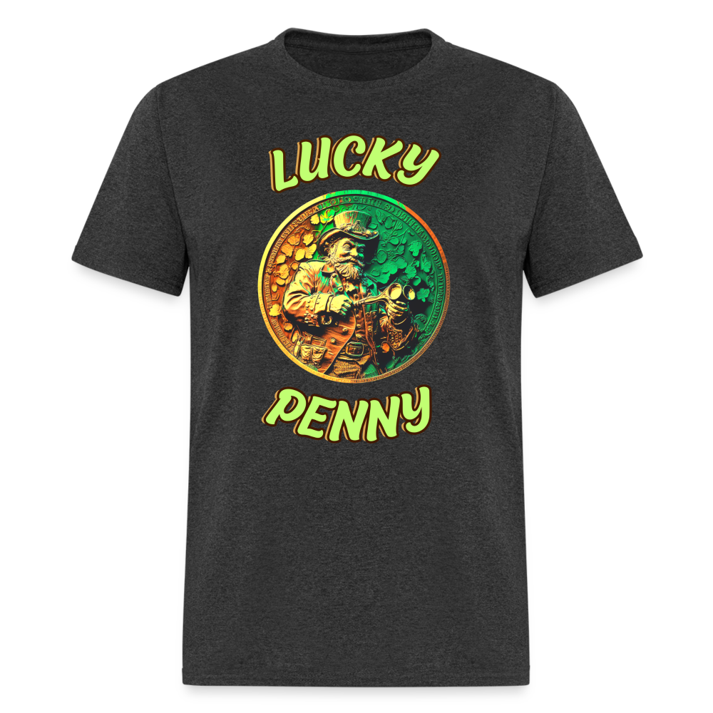 Lucky Irish Penny - Unisex Classic T-Shirt - heather black