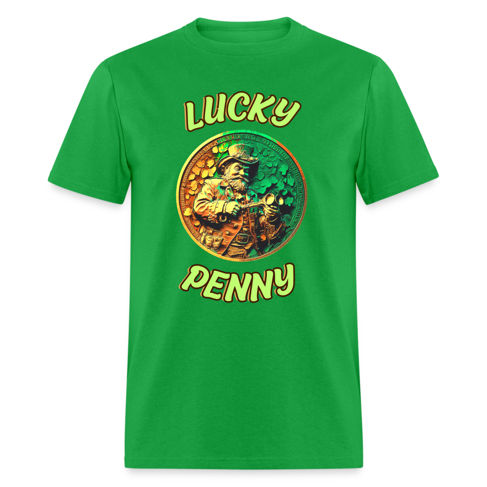 Lucky Irish Penny - Unisex Classic T-Shirt - bright green