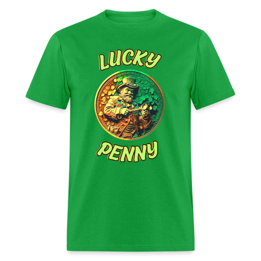 Lucky Irish Penny - Unisex Classic T-Shirt - bright green