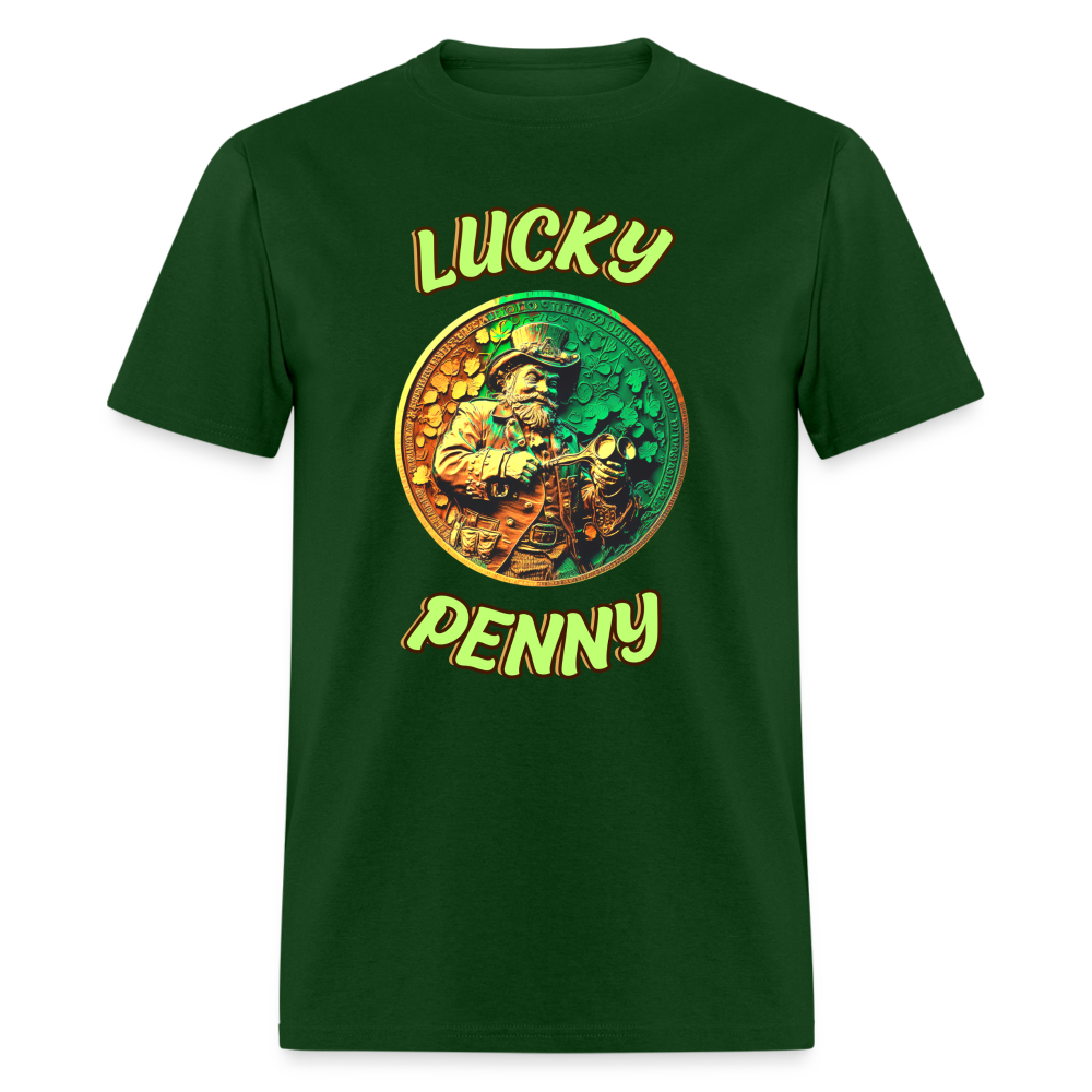 Lucky Irish Penny - Unisex Classic T-Shirt - forest green