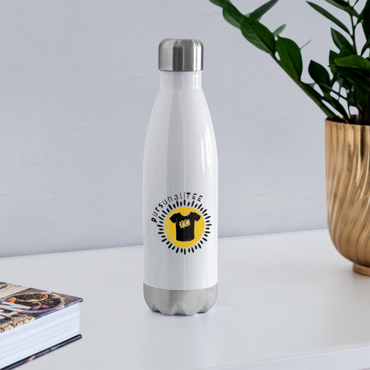 SAMPLE  2-Sided: Insulated Stainless Steel Water Bottle - white