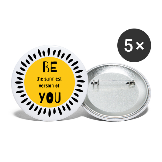 SAMPLE: Buttons small 1'' (5-pack) - white