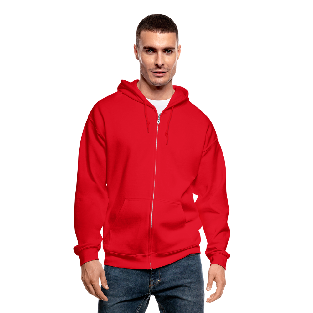 SAMPLE: Gildan Heavy Blend Adult Zip Hoodie - red