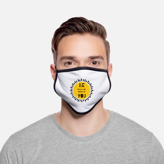 SAMPLE: Adjustable Contrast Face Mask (Large) - white/black