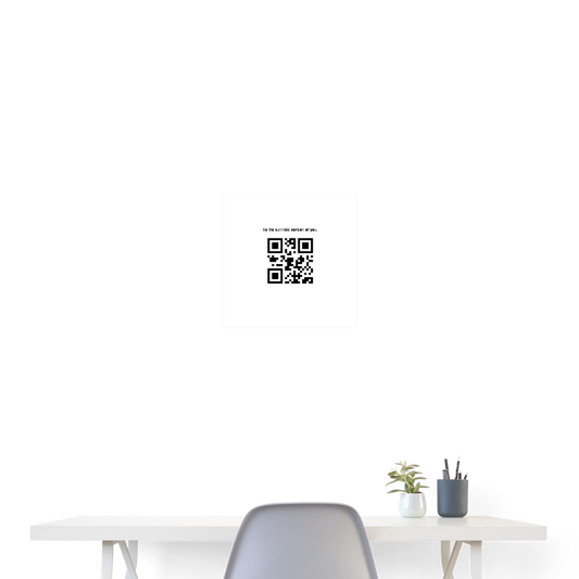 SAMPLE QR Code: Poster 16x16 - white