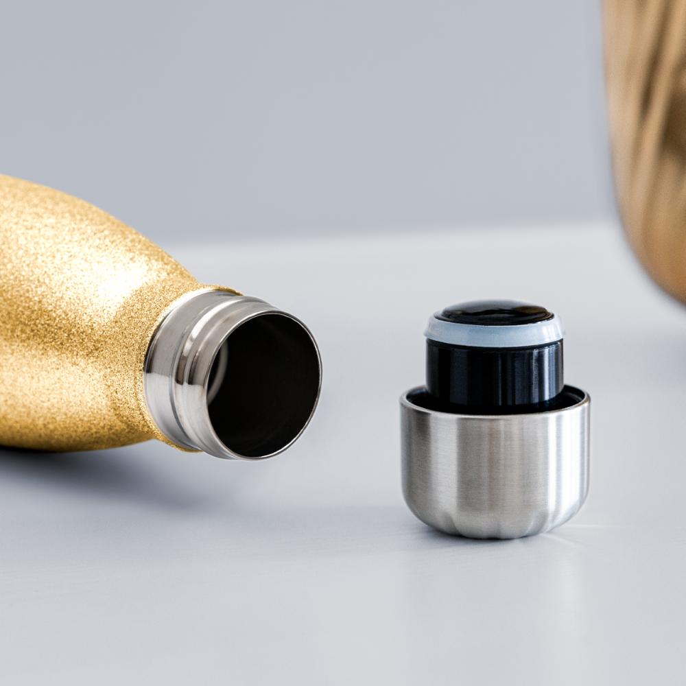 CUSTOM WBS: Insulated Stainless Steel Water Bottle - gold glitter