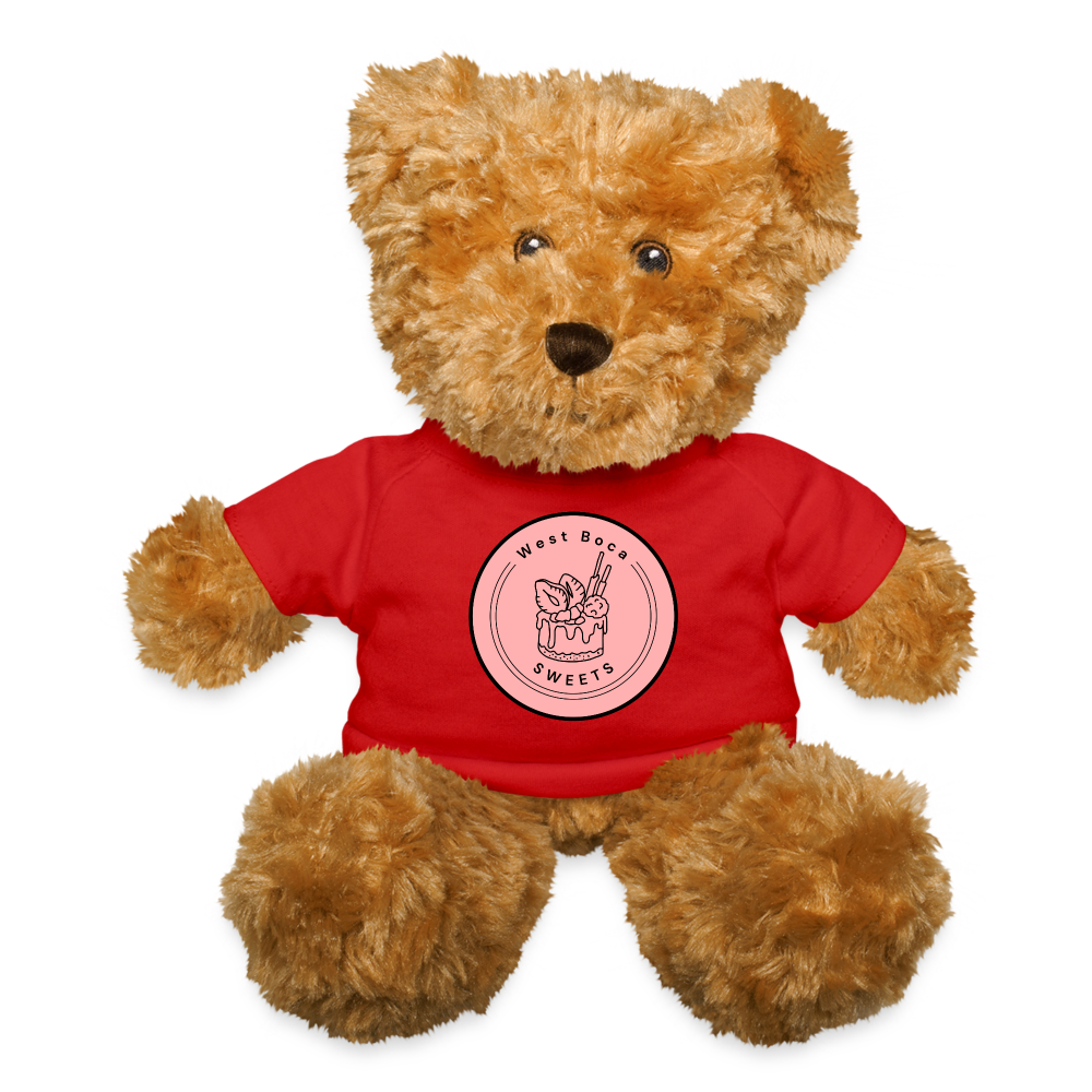 CUSTOM WBS: Teddy Bear - red