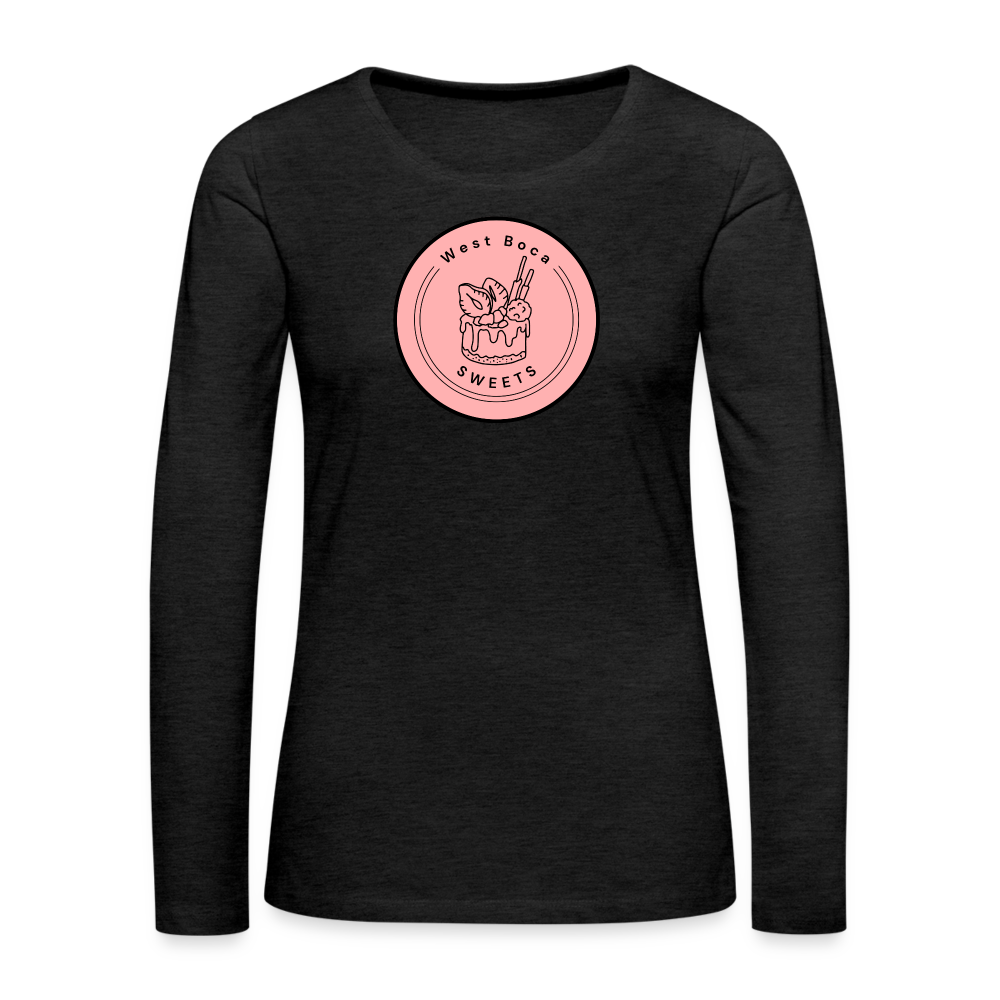 CUSTOM WBS: Women's Premium Long Sleeve T-Shirt - charcoal grey