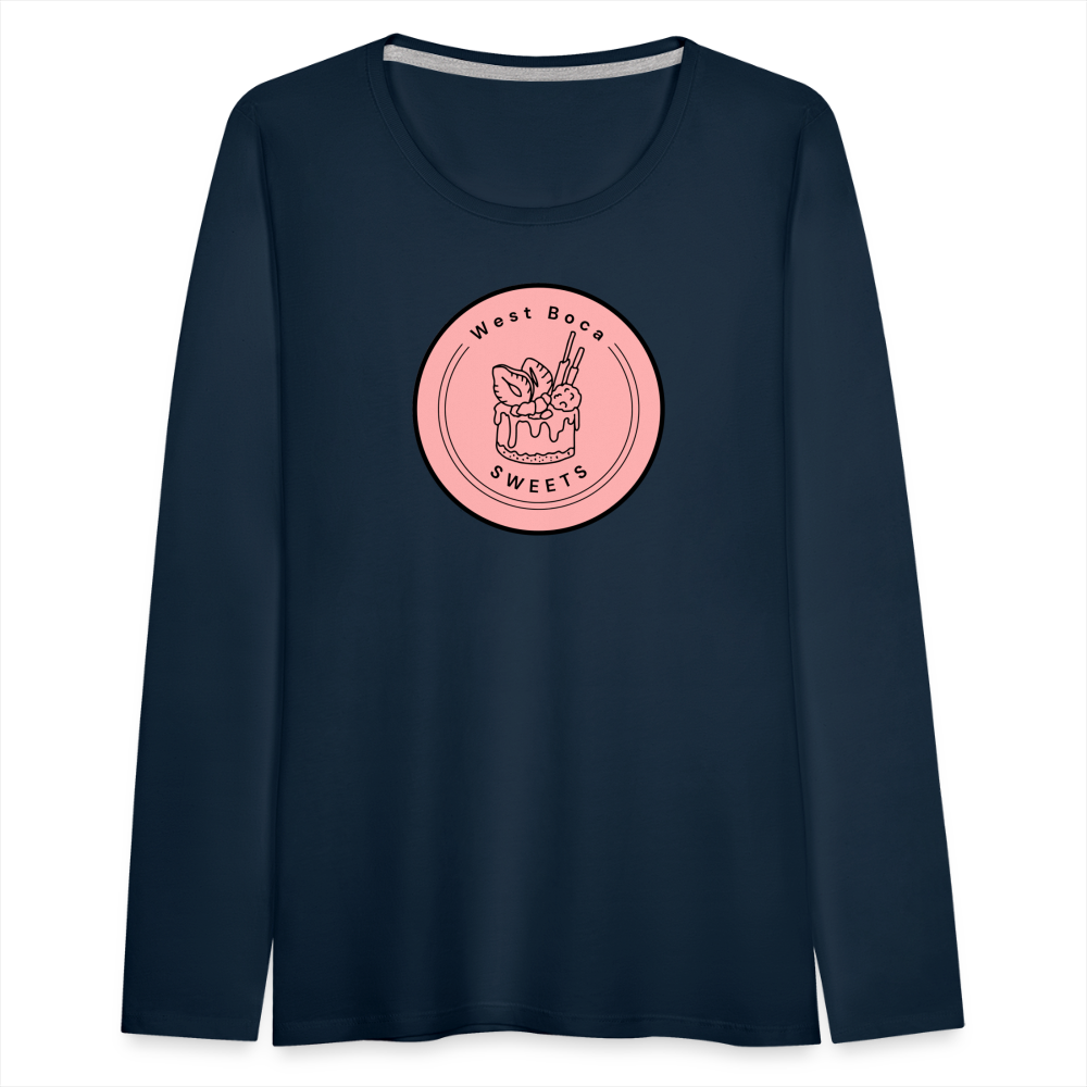 CUSTOM WBS: Women's Premium Long Sleeve T-Shirt - deep navy