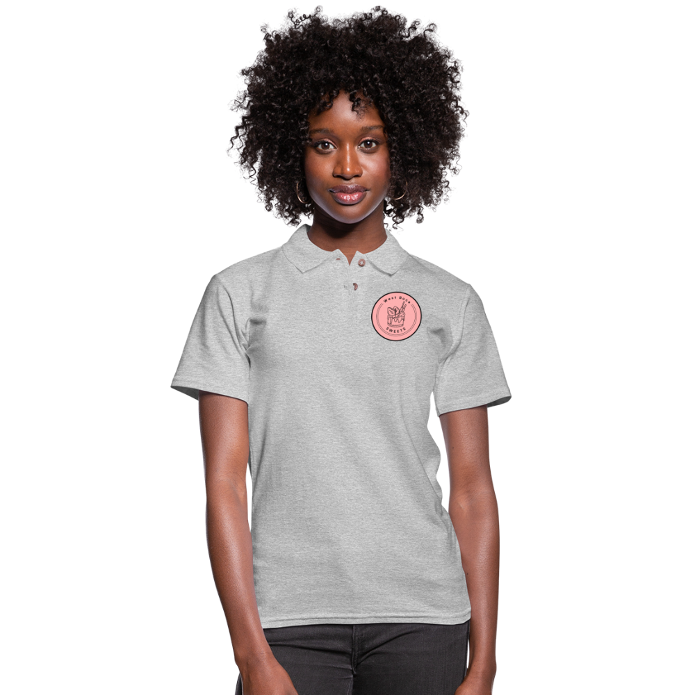CUSTOM WBS: Women's Pique Polo Shirt - heather gray
