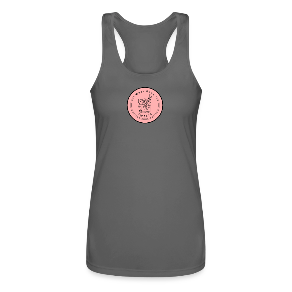 CUSTOM WBS: Women’s Performance Racerback Tank Top - charcoal