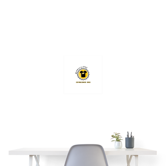 CUSTUM PRSNLT: Poster 16x16 - white