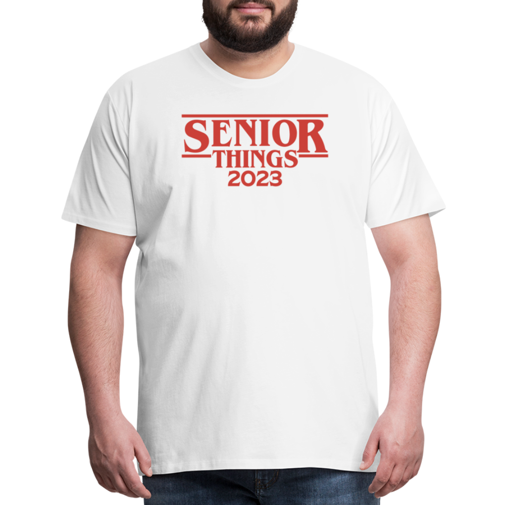 SENIOR Things: Men's Premium T-Shirt - white