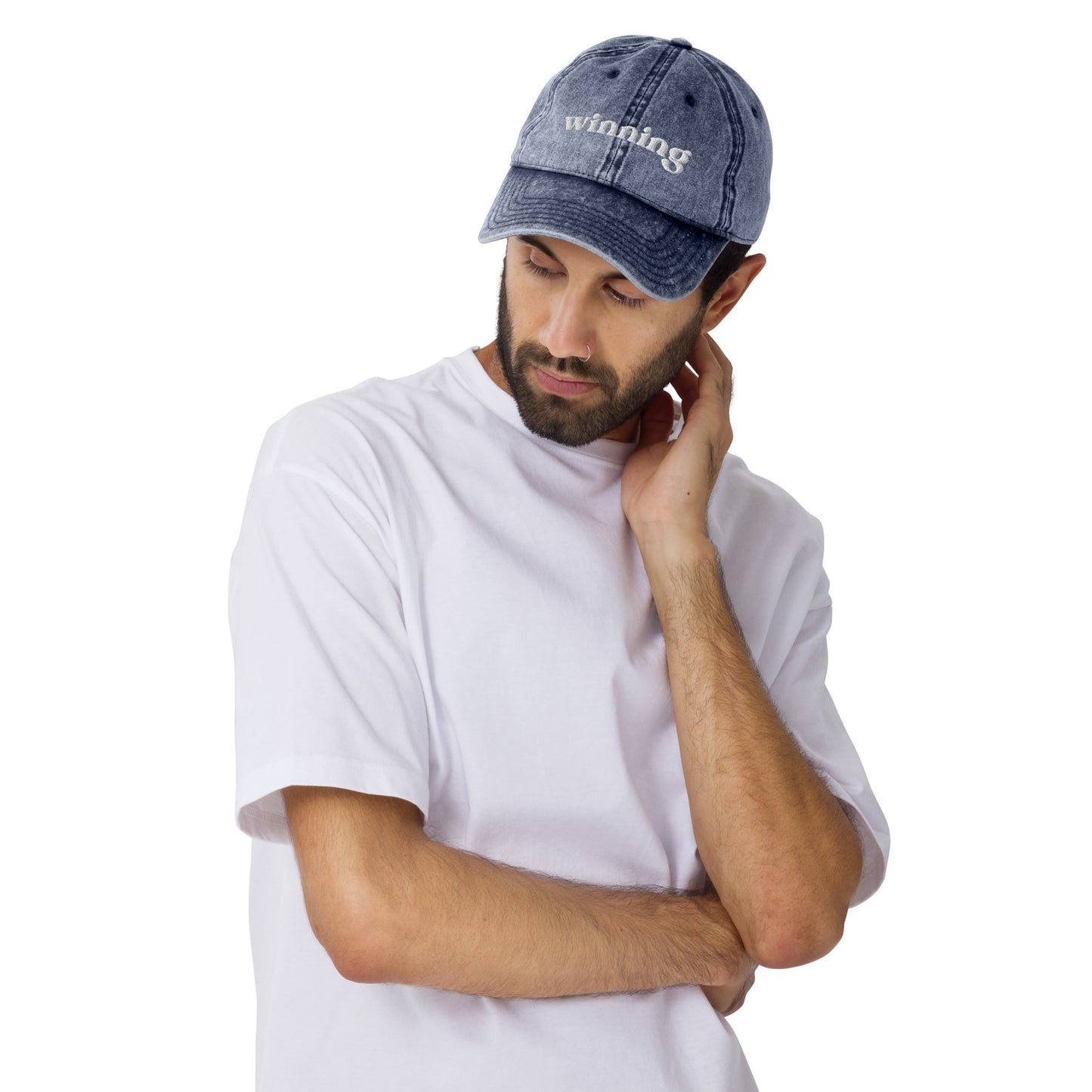 Winning - Embroidered Vintage Cotton Twill Cap