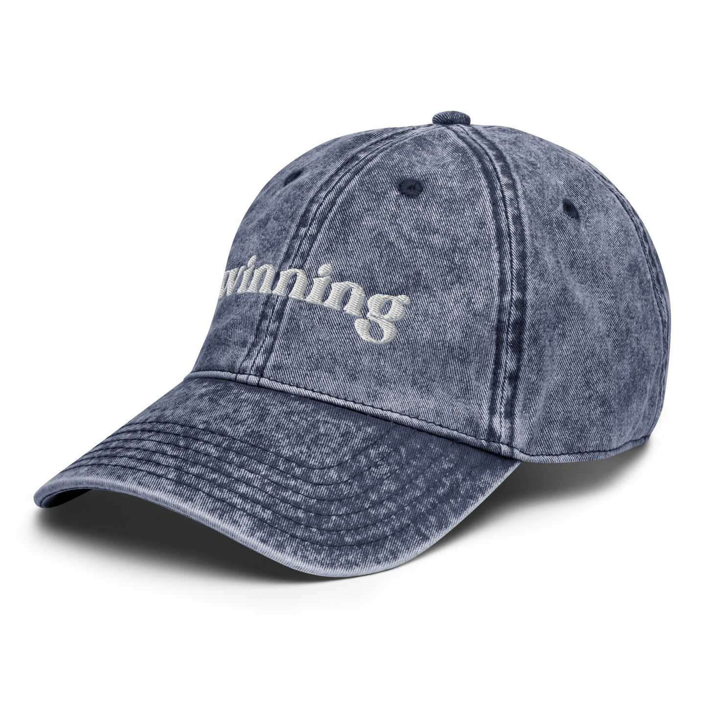 Winning - Embroidered Vintage Cotton Twill Cap